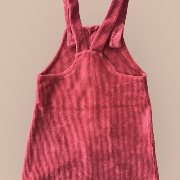 Newborn Stretch Corduroy dress in Burnt Orange - Picture 2 of 2